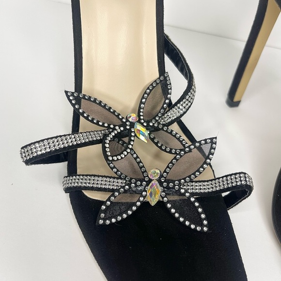 Butterfly Rhinestone Embellished Heels - Picture 6 of 8